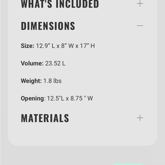 Diaper bag never used. Has soft leatherlook.( man made material) - Picture 8 of 8